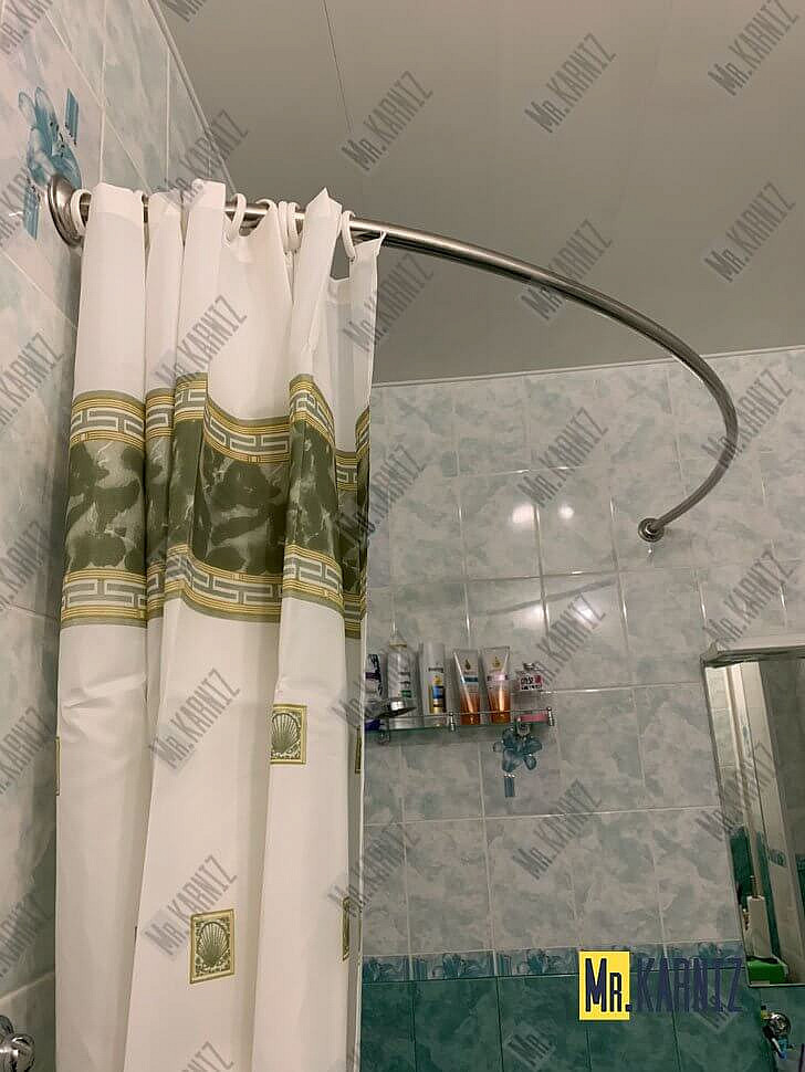 Карниз для ванны Aquanet Atlanta 150х90 Усиленный 25 мм MrKARNIZ фото 4
