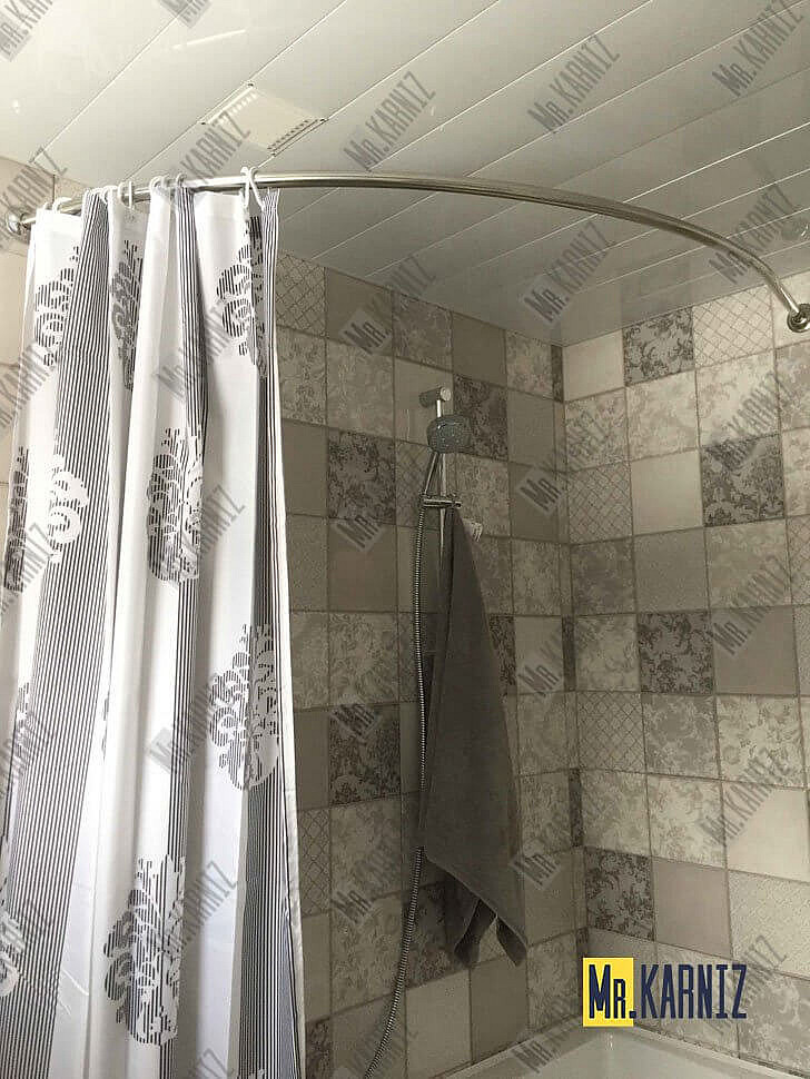 Карниз для ванны Aquanet Atlanta 150х90 Усиленный 25 мм MrKARNIZ фото 5