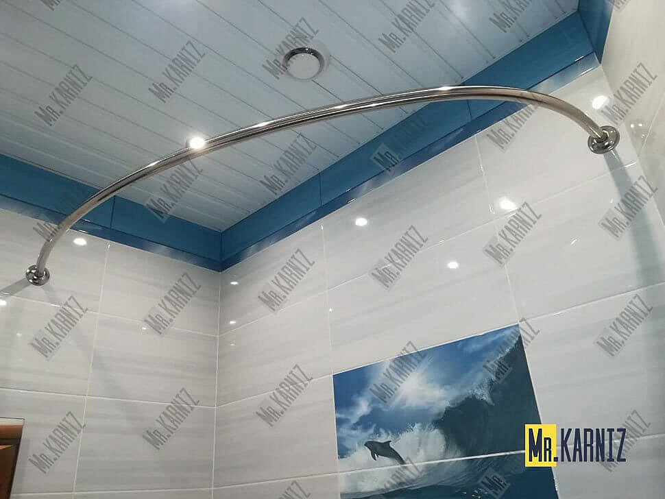 Карниз для ванны Aquanet Atlanta 150х90 Усиленный 25 мм MrKARNIZ фото 6