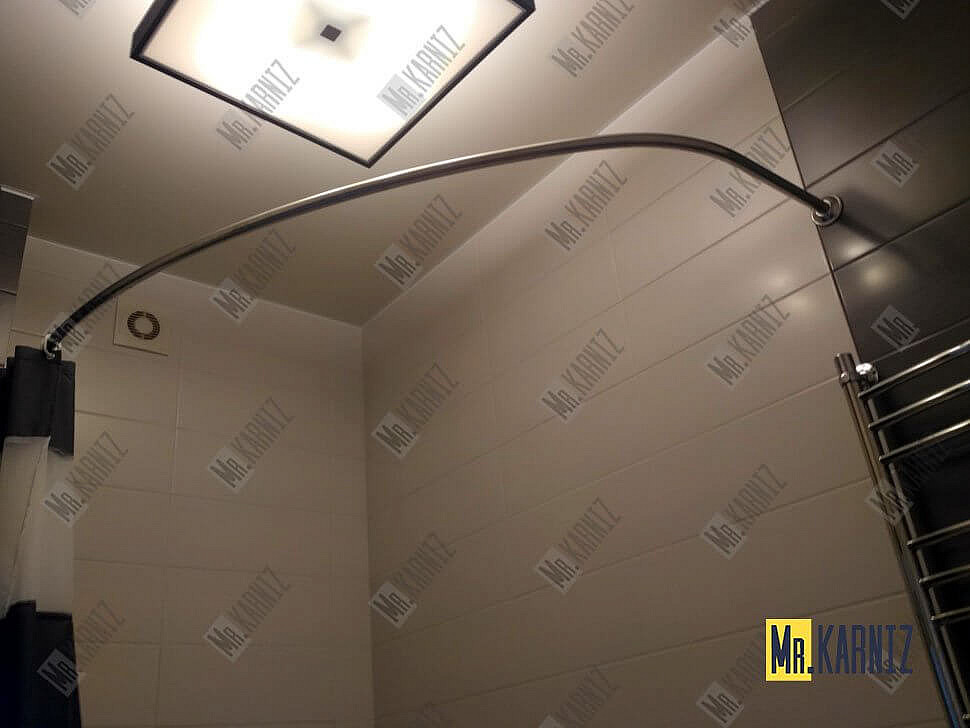 Карниз для ванны Aquanet Atlanta 150х90 Усиленный 25 мм MrKARNIZ фото 10