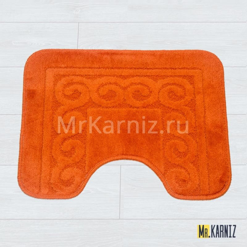 Коврик в туалет ТН оранжевый Коврик в туалет ТН оранжевый