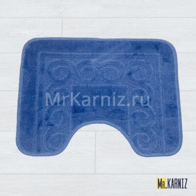 Коврик в туалет ТН синий