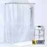Штора для ванной Hilton TL белая фото 1