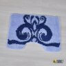 Комплект ковриков для ванной и туалета DAMASK синий фото 4