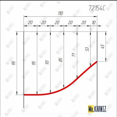 72154C Карниз по чертежу