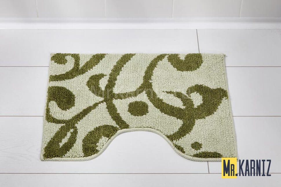 Коврик в туалет Узоры беж/синий Коврик в туалет Узоры беж/синий