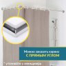 Карниз для душа Угловой Г образный 110х90 Усиленный 25 мм MrKARNIZ фото 7