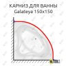 Карниз для ванны THERMOLUX GALATEYA 150х150 Усиленный 25 мм MrKARNIZ фото 1