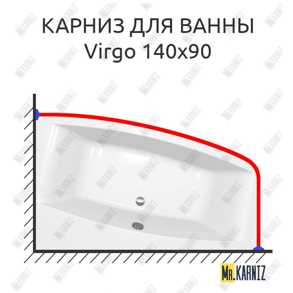 Карниз для ванны Cersanit Virgo 140х90 Усиленный 25 мм MrKARNIZ Карниз для ванны Cersanit Virgo 140х90 Усиленный 25 мм MrKARNIZ