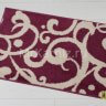 Комплект ковриков для ванной и туалета Узоры бордо фото 3