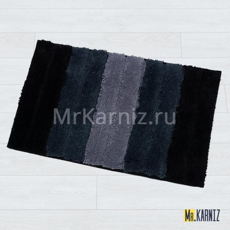Коврик для ванной Градиент серо-черный